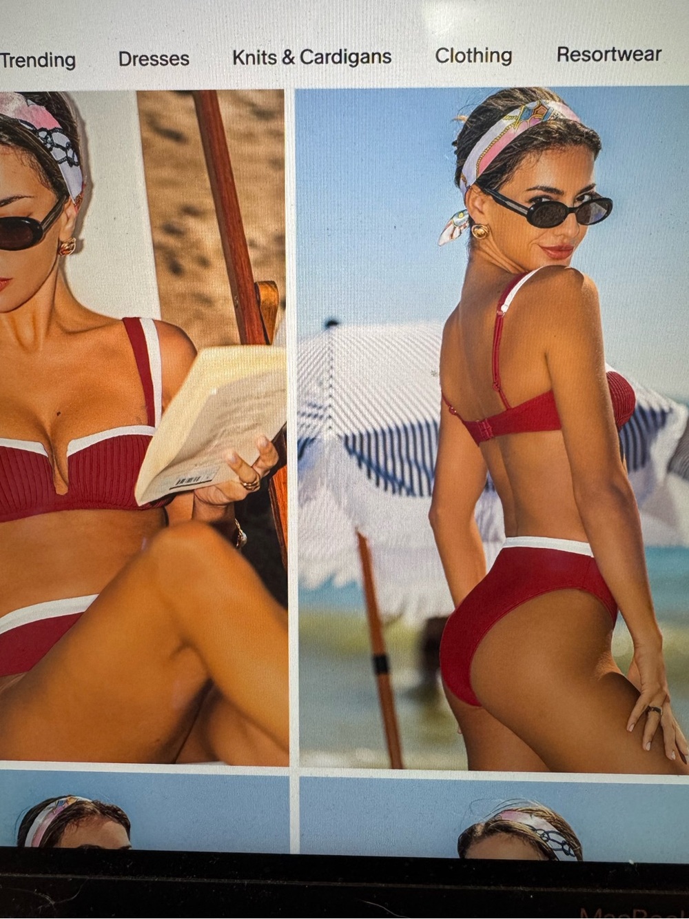 Red and white bikini - Picture 2 of 2